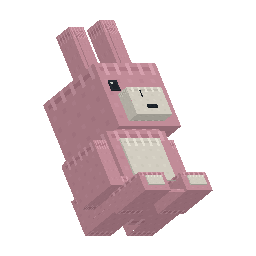 Bunny - Pink Stuffy model