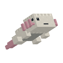 Axolotl - White Stuffy model