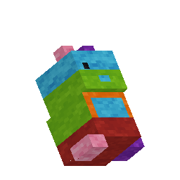 Bunny - Rainbow Stuffy model